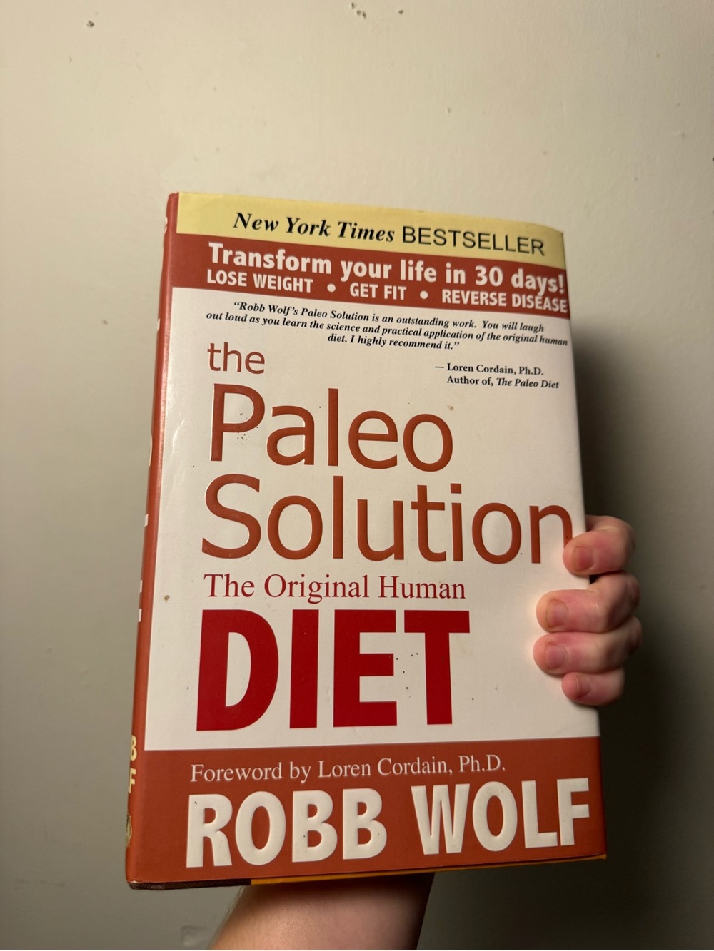 The Paleo Solution Diet Cookbook - White & Brown Cover